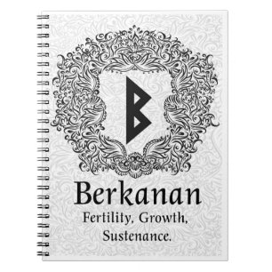 Carnet Rune Berkanan /Fertilité / Version blanche