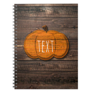 Carnet Russe Bois Citrouille Pays Halloween Automne Autom