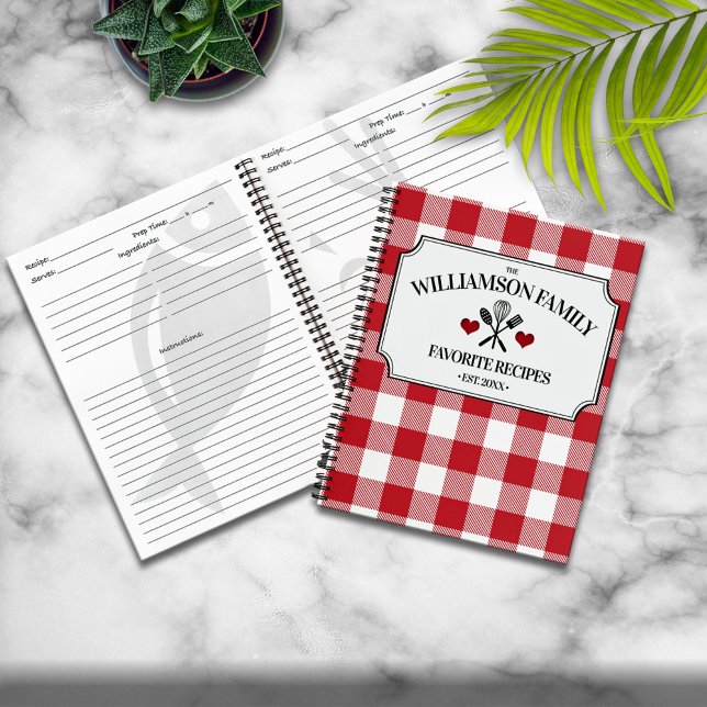 Carnet Rustic Country Kitchen Family Cookbook (Créateur téléchargé)