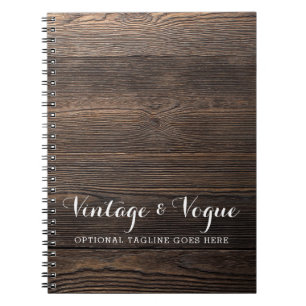 Carnet Rustic Vintage Wood Elegant Country Farm Boutique