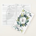 Rustique Aquarelle Laurel Wreath Monogramme Recett