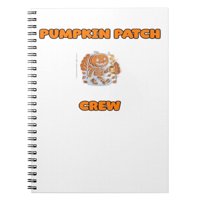 Carnet Rustique Automne Citrouille Floral Feuille Classiq (Devant)