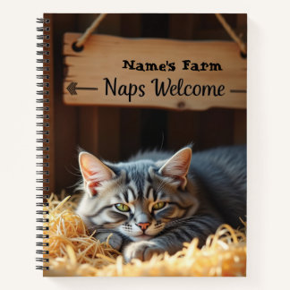 Carnet rustique de la ferme de chats