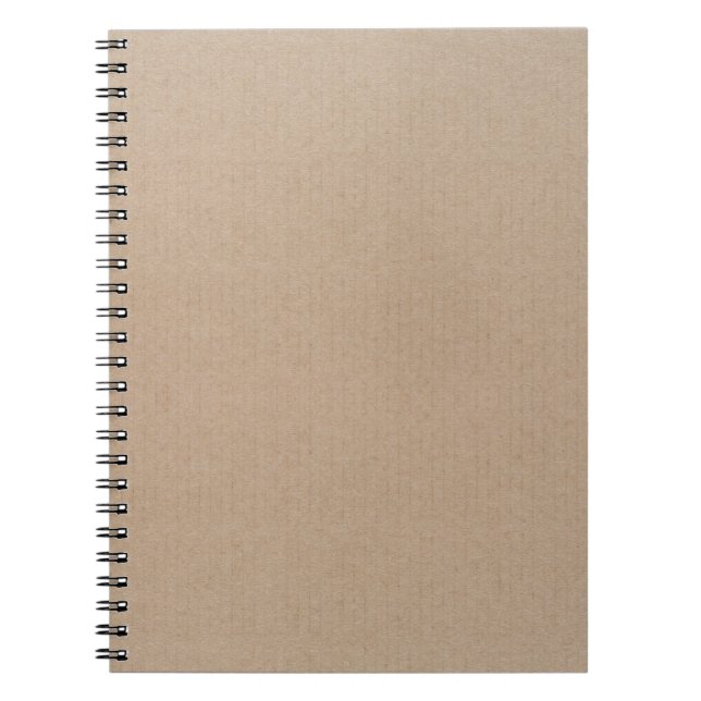 Carnet Rustique Kraft papier blanc Modèle personnalisé (Devant)