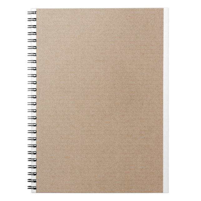 Carnet Rustique Kraft papier blanc Modèle personnalisé (Devant)