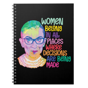 Carnet Ruth Bader Ginsburg Femmes Dans Tous Les Endroits