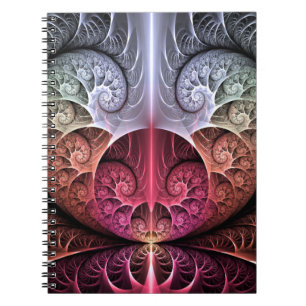 Carnet Rythme cardiaque, Art fractal de fantaisie surréal