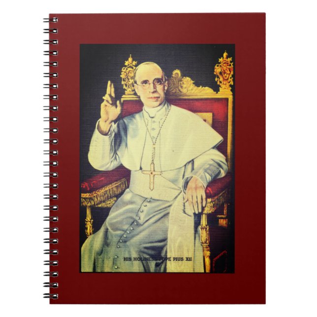 Carnet Sa Sainteté le Pape Pie XII - Église catholique (Devant)