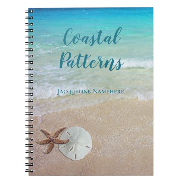 Carnet Sable de mer tropicale Dollar Starfish Personnalis (Devant)