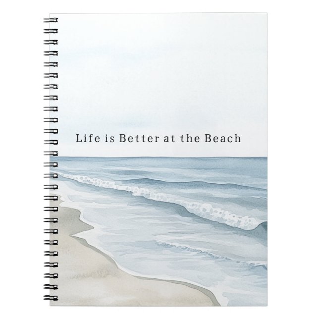 Carnet Sable de plage océan (Devant)