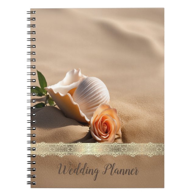 Carnet Sable Rose de coquillage (Devant)