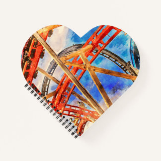 Carnet sac fourre-tout montagnes russes amusant