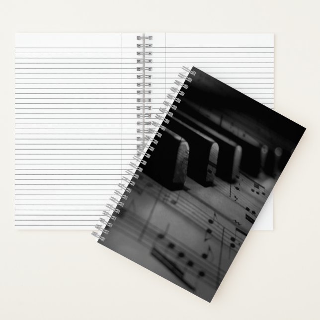 Carnet Sac fourre-tout Musique Piano Keys (À l'intérieur)