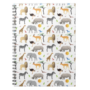Carnet Safari Savanna Multiple Animaux