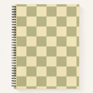 Carnet Sage Checkerboard
