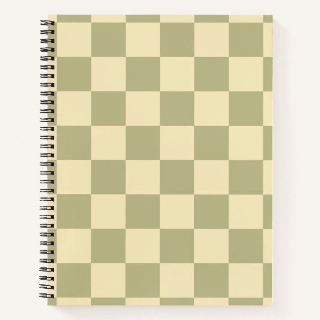 Carnet Sage Checkerboard (Devant)