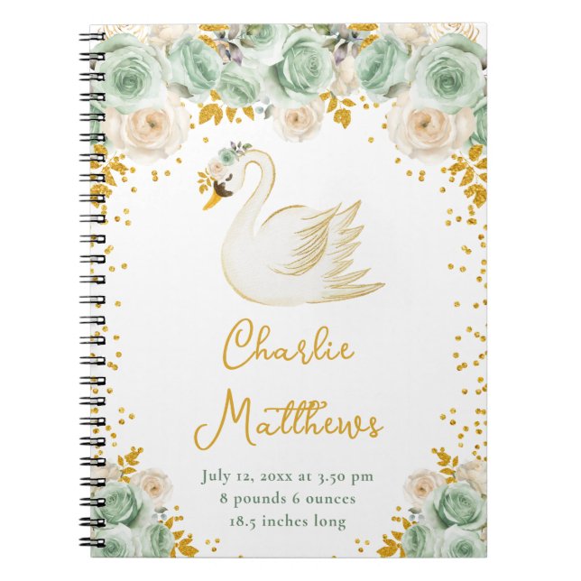 Carnet Sage de cygne Statistiques de naissance des Roses  (Devant)