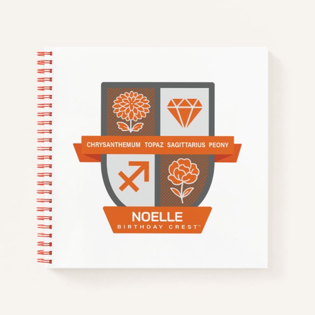 Carnet Sagittarius Birthday Crest™ November 22-30 (Devant)