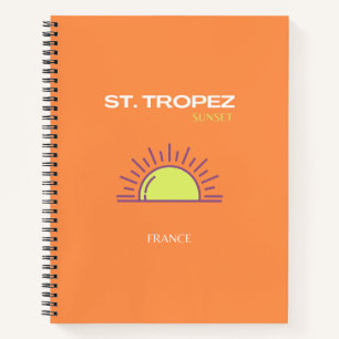 Carnet Saint-Tropez, France, Coucher de soleil, Art du vo