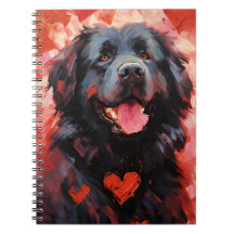 Saint-Valentin, chien de Terre-Neuve