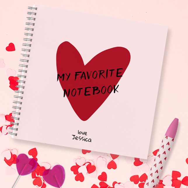 Carnet Saint Valentin coeur rouge (Créateur téléchargé)