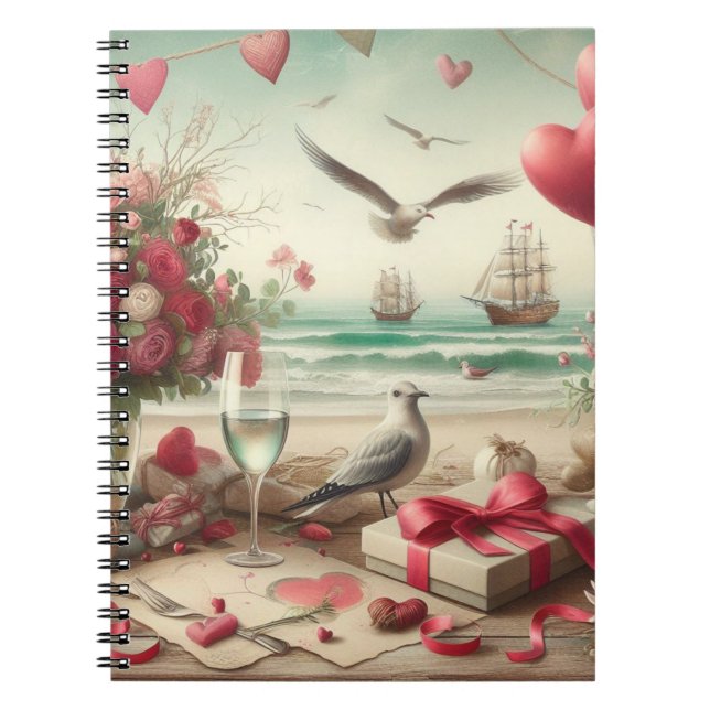 Carnet Saint-Valentin côtière/nautique (Devant)