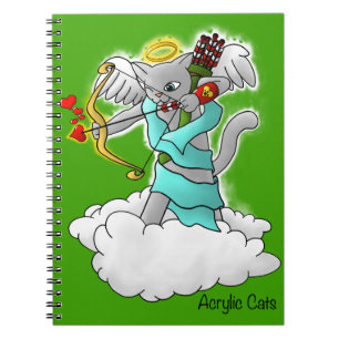 Carnet Saint-Valentin Fumée Gris Cat croustillant