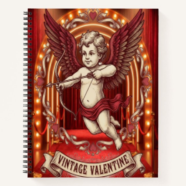 Carnet Saint-Valentin vintage  (Devant)