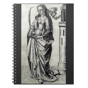 Carnet Sainte-Barbe de la Tour Art Graphique Sacré