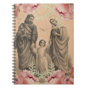 Carnet Sainte Famille Jésus Marie St Joseph Vintage
