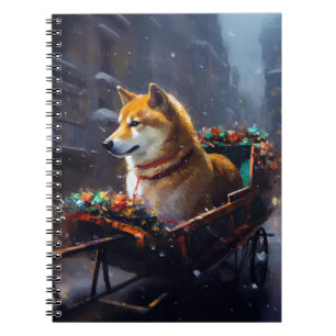 Carnet Saison de Noël de Shiba Inu