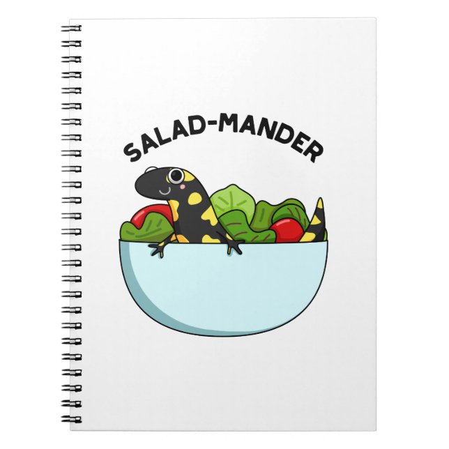 Carnet Salad-mander Salamandre Drôle Pun Animal  (Devant)