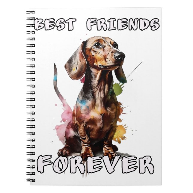 Carnet Salchicha Dachshund mejor amigo para siempre (Devant)
