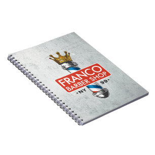 Carnet Salon de coiffure Barber Hair Shop King Crown Mât