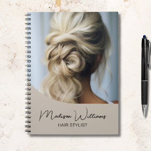 Carnet Salon moderne Hair Styliste Photo personnalisée Be