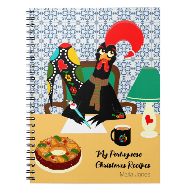 Carnet Salutations de Noël du Rooster portugais (Devant)
