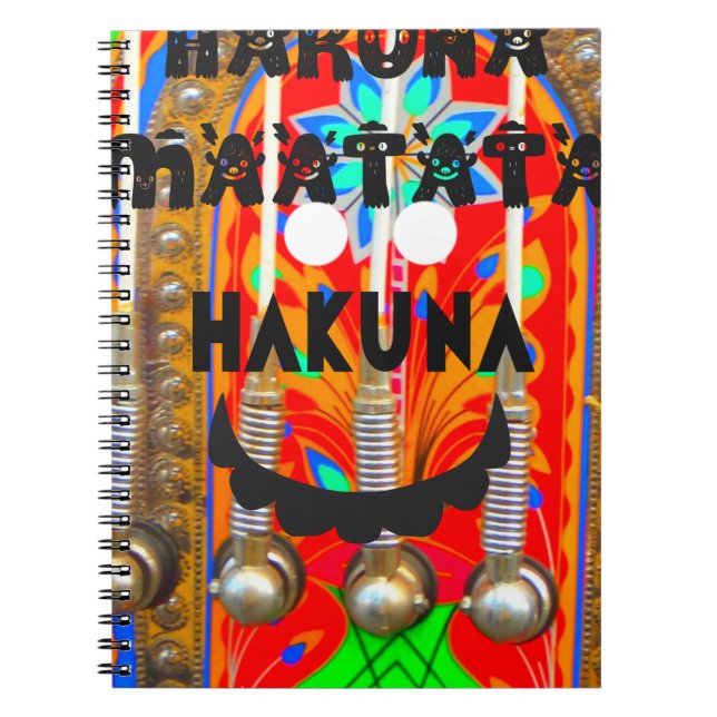 Carnet Samba couleurs du carnaval Hakuna Matata blings.pn (Devant)