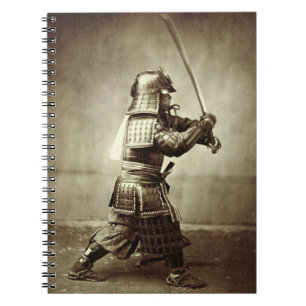 Carnet Samouraïs avec l'épée augmentée, c.1860 (copie