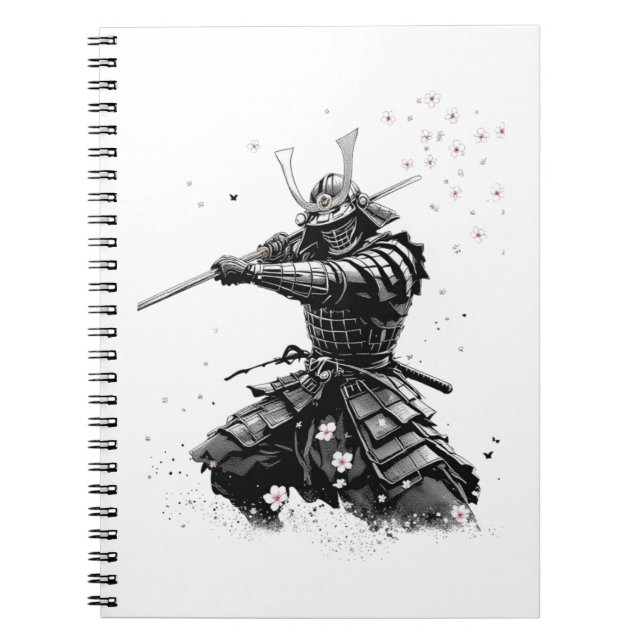 Carnet Samurai Warrior in Action Japanese Art Ceramic  (Devant)