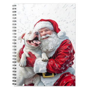 Carnet Santa Claus et Pitbull Chien Chien Chien Chien