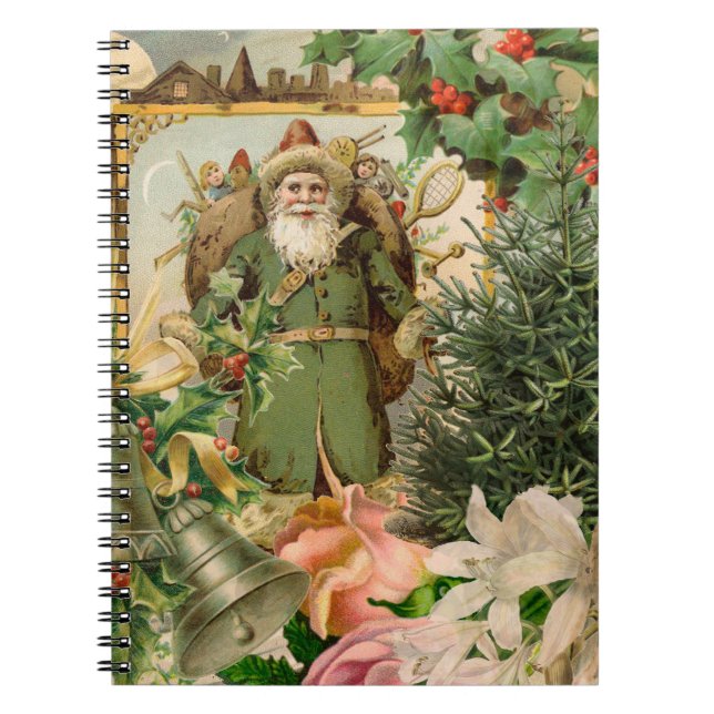 Carnet Santa Claus Noël Antiquité Belle Art (Devant)