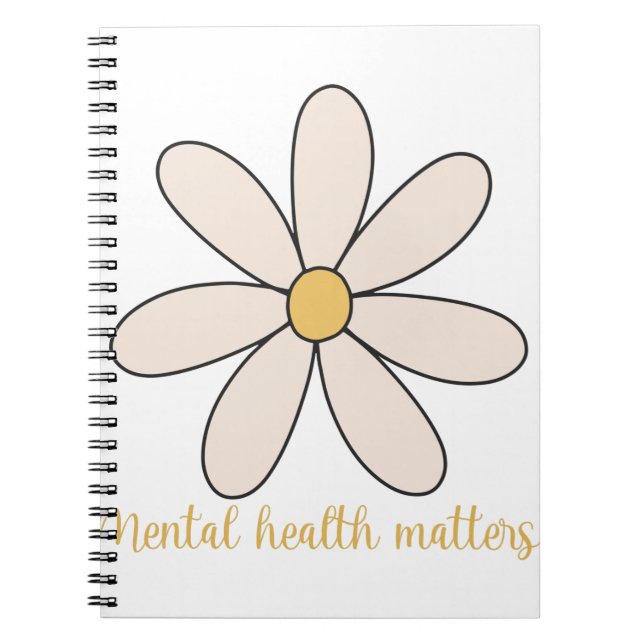 Carnet santé mentale fleur (Devant)