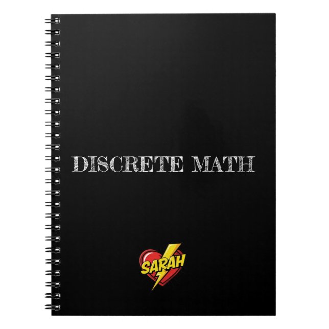 Carnet Sarah Heart Black (Devant)