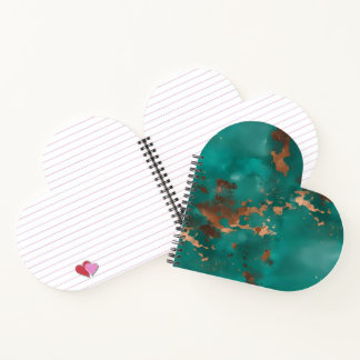 Carnet Sarcelle et bronze