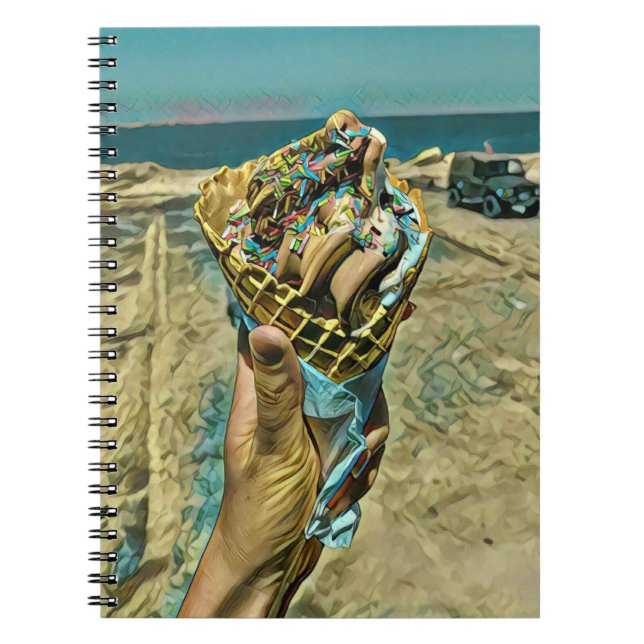Carnet Saupoudrer de crème glacée (Devant)