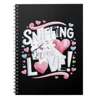 Carnet Saupoudrer pour l'amour ! Chien