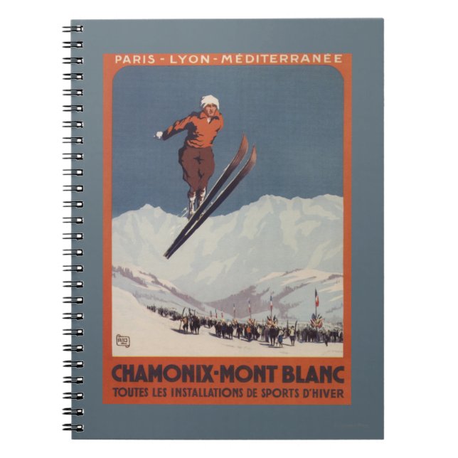 Carnet Saut à ski - Affiche de Promo olympique PLM (Devant)
