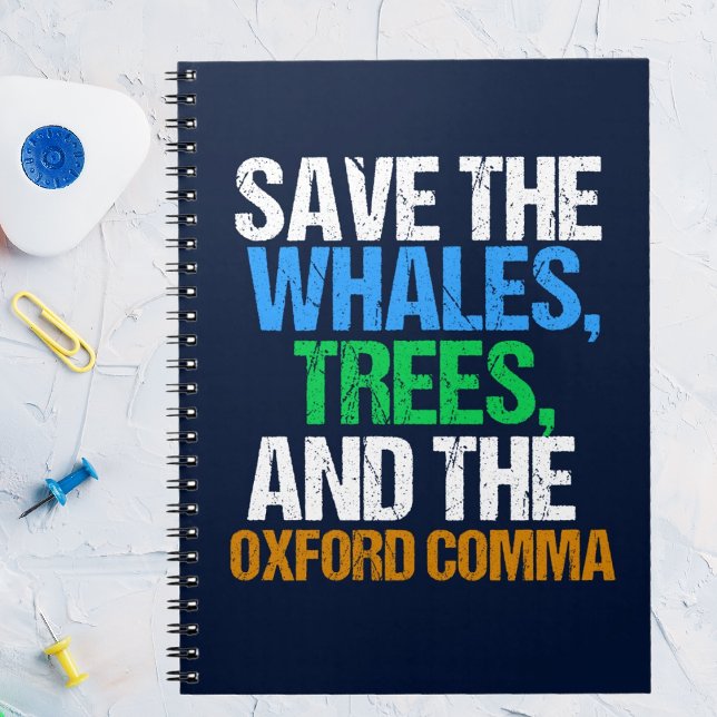 Carnet Sauvez la coma d'Oxford amusante (Créateur téléchargé)