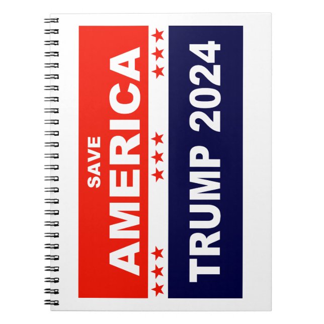Carnet Sauvez l'Amérique Trump 2024 (Devant)