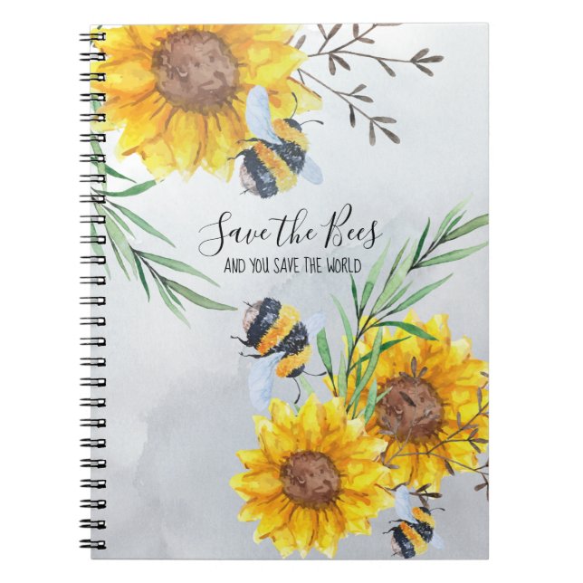 Carnet Sauvez Les Abeilles Et Vous Sauvez Le Monde Person (Devant)